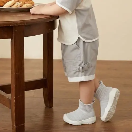 MORENDL Toddler Sock Shoes Baby Walking Shoes Infant Slippers Boys & Girls Non-Slip Sneakers - 1