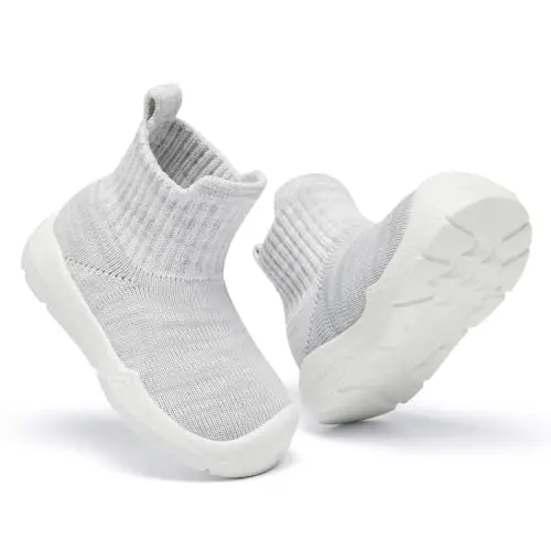 MORENDL Toddler Sock Shoes Baby Walking Shoes Infant Slippers Boys & Girls Non-Slip Sneakers - 4