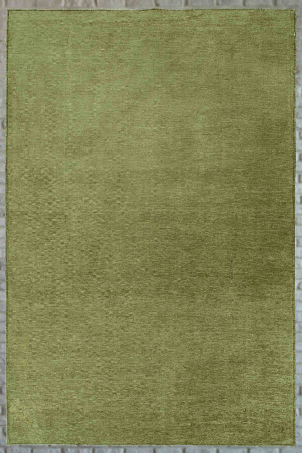 Moreno Viscose Woven Rug Non-Slip Base Washable Green Kitchen Rug 1140 - 2
