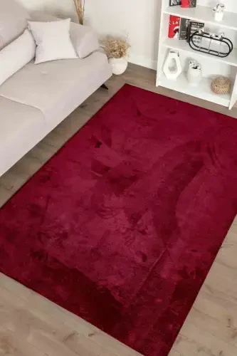 Moreno Viskon Dokuma Halı Kaymaz Taban Yıkanabilir Mürdüm Mutfak Halısı 1139-Mürdüm - 4