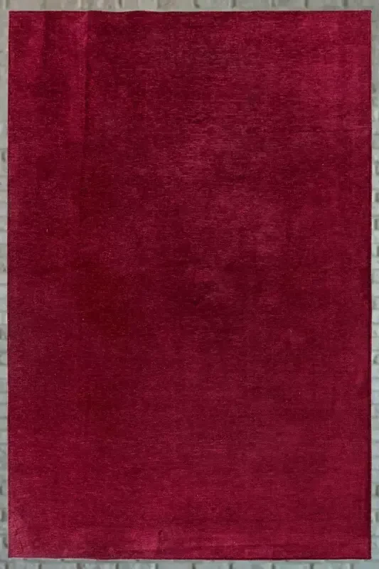 Moreno Viskon Dokuma Halı Kaymaz Taban Yıkanabilir Mürdüm Mutfak Halısı 1139-Mürdüm - 5