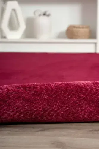 Moreno Viskon Dokuma Halı Kaymaz Taban Yıkanabilir Mürdüm Mutfak Halısı 1139-Mürdüm - 6