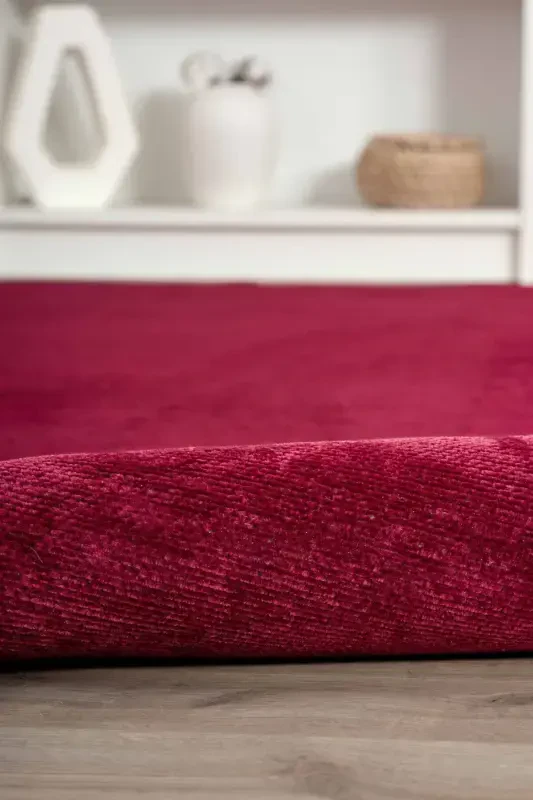 Moreno Viskon Dokuma Halı Kaymaz Taban Yıkanabilir Mürdüm Mutfak Halısı 1139-Mürdüm - 6