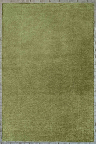 Moreno Viskoz To'qima Gilam Sirpanmas Taban Yuvish Mumkin Yashil Oshxona Gilami 1140 - 11