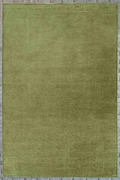 Moreno Viskoz To'qima Gilam Sirpanmas Taban Yuvish Mumkin Yashil Oshxona Gilami 1140 - LORENTE HOME (1)