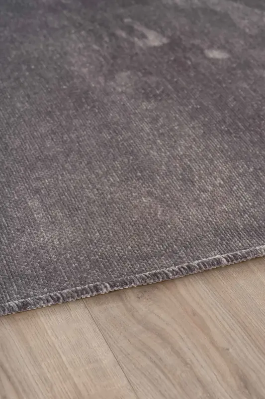 Moreno Viskoza To'quv Gilam Sirpanmaydigan Yuviladigan Antratsit Oshxona Gilami 1131-Antratsit - 4