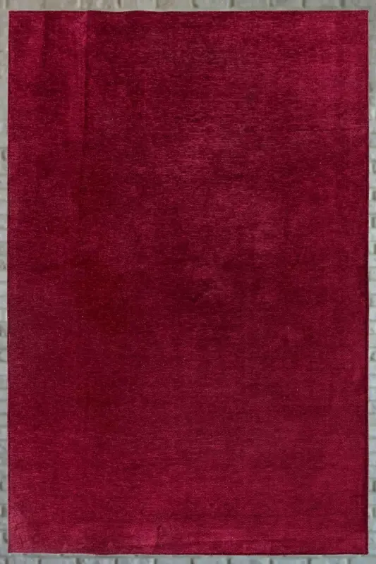 Moreno Viskoza To'quv Gilam Sirpanmaydigan Yuviladigan To'q Qizil Oshxona Gilami 1139-To'q Qizil - 2