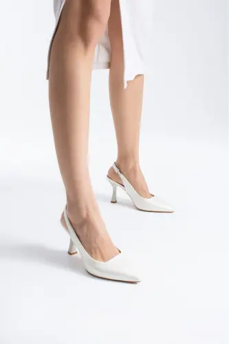 MORLY Pointed Closed Toe Stiletto Heel Bridal Shoes 8.5CM - RUXENE (1)