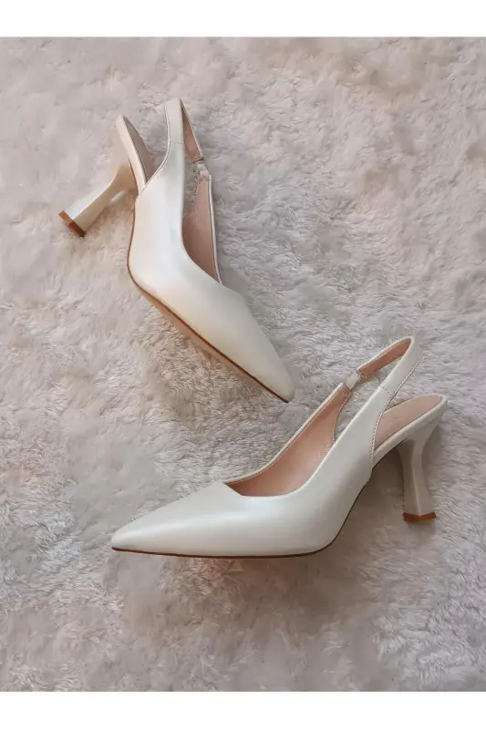 MORLY Uchli Yopiq Burunli Kadeh To'piqli Stiletto 8,5CM To'y Poyafzali - 4