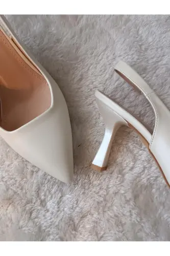 MORLY Uchli Yopiq Burunli Kadeh To'piqli Stiletto 8,5CM To'y Poyafzali - 5