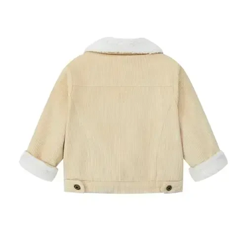 Morubut Toddler Boy Winter Thick Corduroy Coat Baby Boys Sherpa Lined Jacket Outwear - MORUBUT (1)