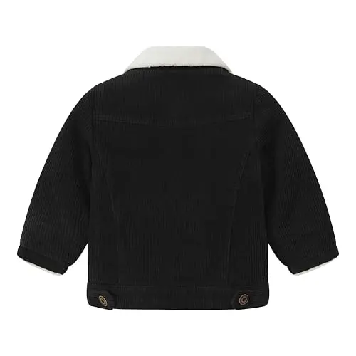 Morubut Toddler Boy Winter Thick Corduroy Coat Baby Boys Sherpa Lined Jacket Outwear - 2