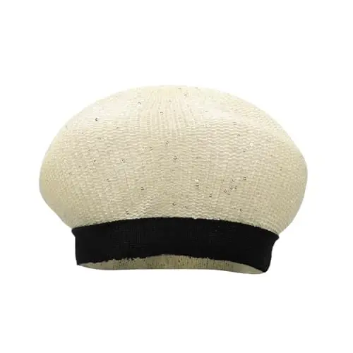 MOSSTYUS Ayollar To'rli Yengil Beret Gullari O'yilgan Shlyapa Nafas Oluvchi Frantsuz Beret Beanie Shlyapa Bahor Yoz uchun - 2