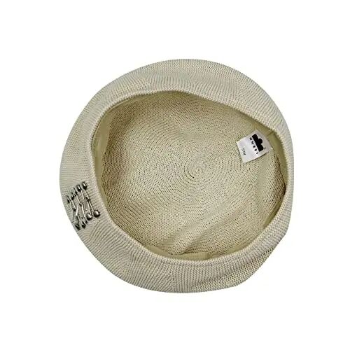 MOSSTYUS Women Lace Lightweight Beret Floral Hollow Out Hat Breathable French Beret Beanie Hat Cap for Spring Summer - 6