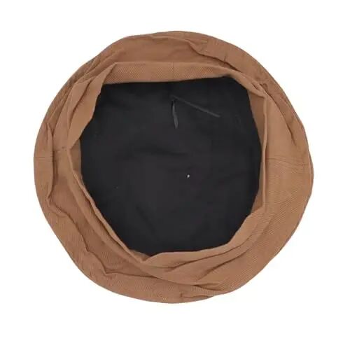 MOSSTYUS Women Lace Lightweight Beret Floral Hollow Out Hat Breathable French Beret Beanie Hat Cap for Spring Summer - 5