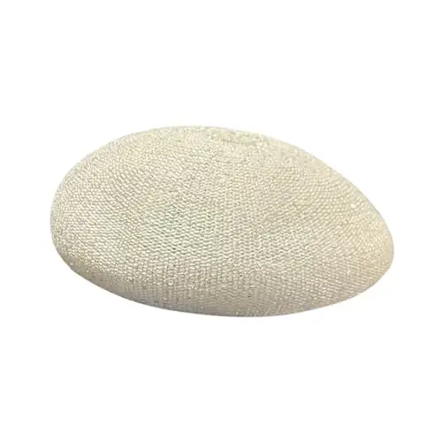 Women Lightweight Beret Floral Hollow Out Hat Breathable French Beret Beanie Hat Cap for Spring Summer 