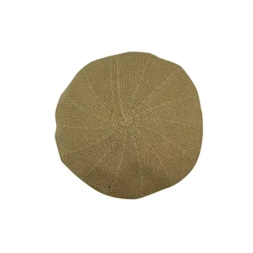 MOSSTYUS Women Lace Lightweight Beret Floral Hollow Out Hat Breathable French Beret Beanie Hat Cap for Spring Summer - 5