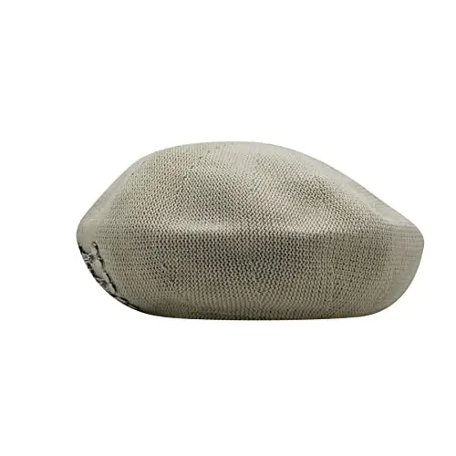 MOSSTYUS Women Lace Lightweight Beret Floral Hollow Out Hat Breathable French Beret Beanie Hat Cap for Spring Summer - 3