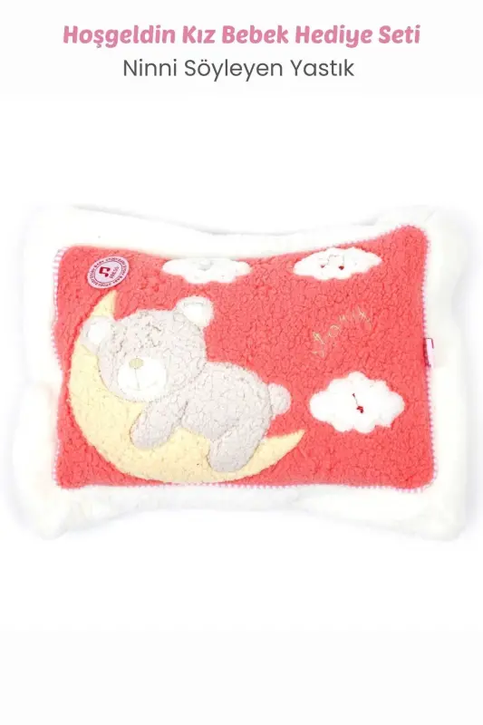 Most Liked Girl and Boy Baby Newborn Gift Products-Pink (Lullaby Singing Pillow) - 2