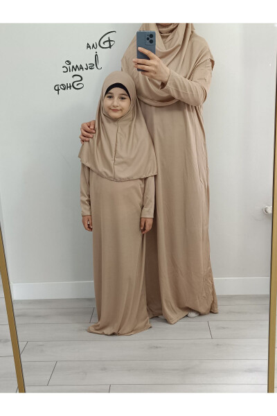 Mother Daughter One-Piece Prayer Dress Combination Prayer Mat 2 pieces (Sizes in Description) - 1