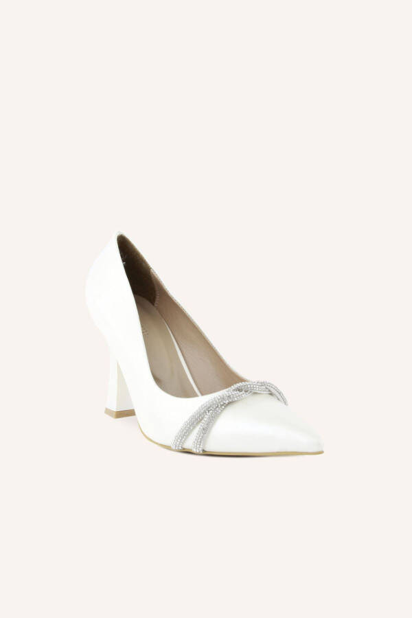 Mother-of-Pearl Embroidered Stiletto Wedding Shoes - 18