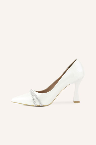 Mother-of-Pearl Embroidered Stiletto Wedding Shoes - 19