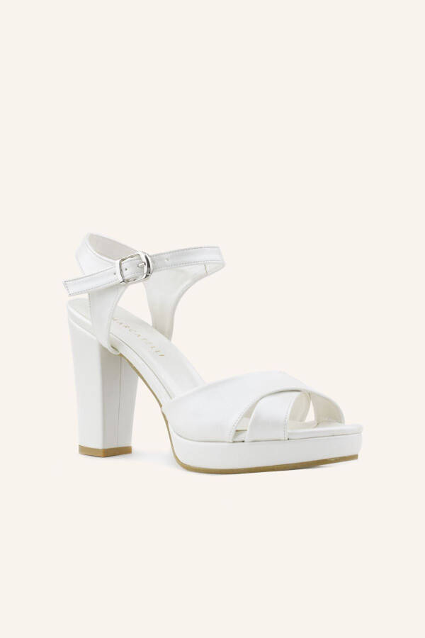 Mother-of-Pearl Lindon Heeled Bridal Shoes - 14