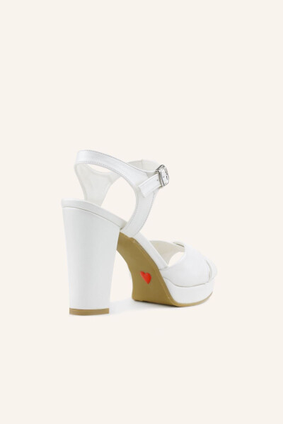 Mother-of-Pearl Lindon Heeled Bridal Shoes - 8