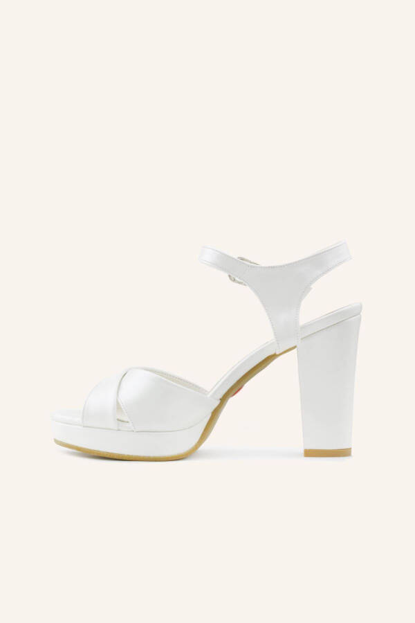 Mother-of-Pearl Lindon Heeled Bridal Shoes - 3