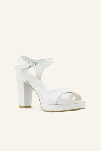 Mother-of-Pearl Lindon Heeled Bridal Shoes - MARCATELLI (1)