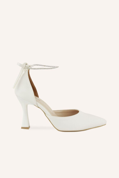 Mother-of-pearl Satin Elisya Heeled Bridal Shoes - 13