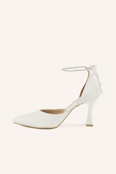 Mother-of-pearl Satin Elisya Heeled Bridal Shoes - 15