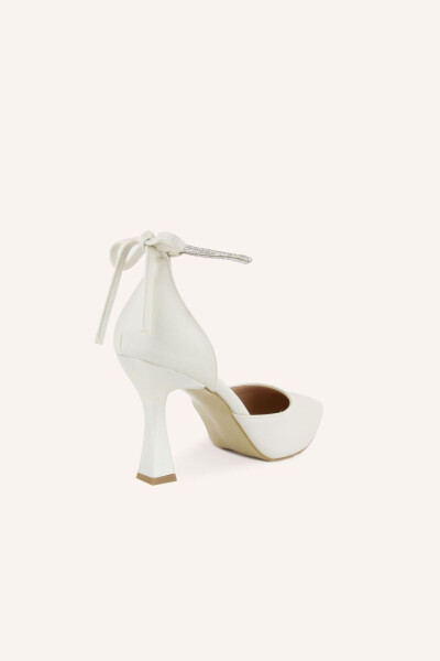 Mother-of-pearl Satin Elisya Heeled Bridal Shoes - 16