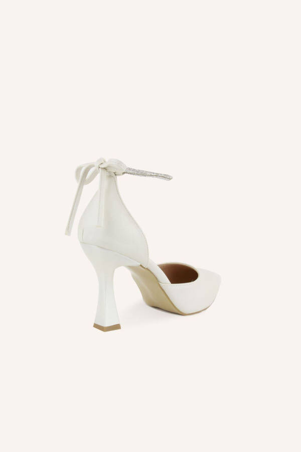 Mother-of-pearl Satin Elisya Heeled Bridal Shoes - 12