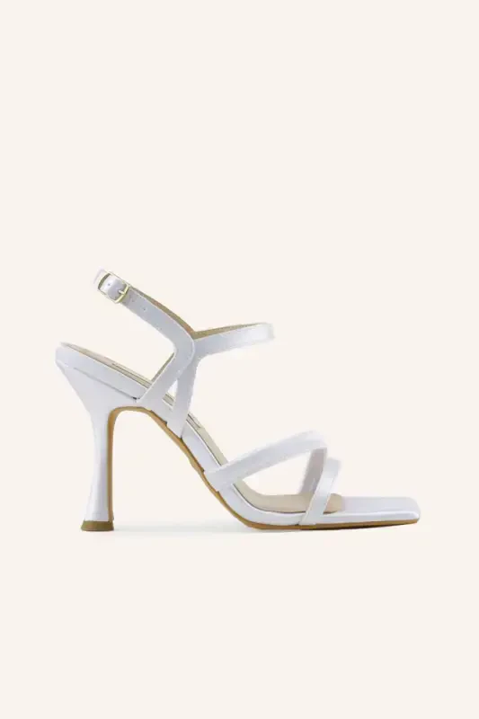Mother of Pearl Satin Karoline Bridal Shoes - MARCATELLI