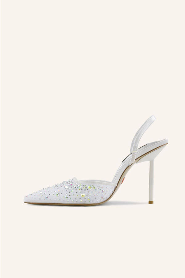 Mother of Pearl Satin Mathilda Bridal Shoes - 15