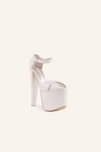 Mother-of-Pearl Sky Platform Heeled Bridal Shoes - MARCATELLI (1)