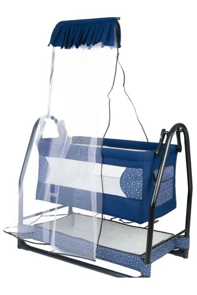 Mother Side Rocking Fixed Netted Wide Basket Mosquito Net Hammock Cradle + Mattress Gift - TURHAN BEBE