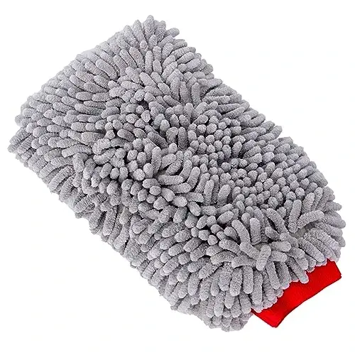 MOTHERS 968801 Premium Chenille Car Wash Mitt - Scratch & Lint Free - MOTHERS