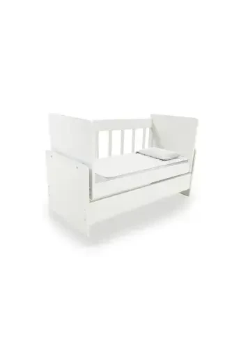 Mother's Bedside Rocking Crib-Pink - 3