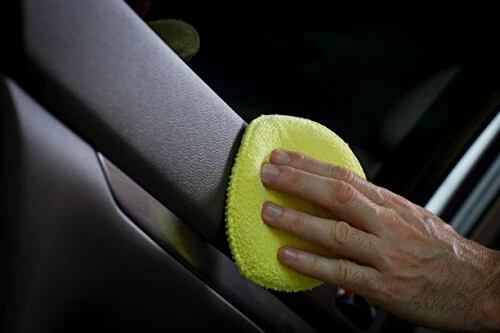 Mothers Microfiber Polishing Pad and Cleaning Pads for Car Detailing, 5 Inch Diameter, Yellow, 6 Pack - Mothers (1)