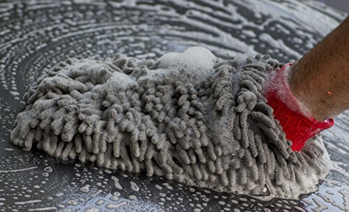 MOTHERS Premium Chenille Avtomobil Yuvish Qo'lqopi, Chizishsiz va Toshsiz, 2 ta Paket - 4