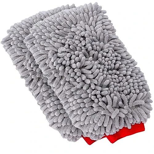 MOTHERS Premium Chenille Car Wash Mitt, Scratch and Lint Free, 2 Pack - Mothers (1)