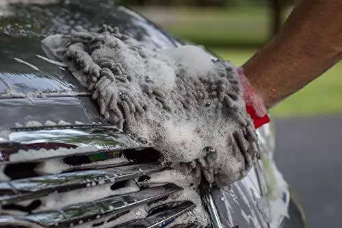 MOTHERS Premium Chenille Car Wash Mitt, Scratch and Lint Free, 2 Pack - 3