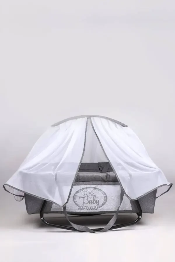 Mother's Side Luxury Crib Linen Fabric Tulle Portable 3 P - 2