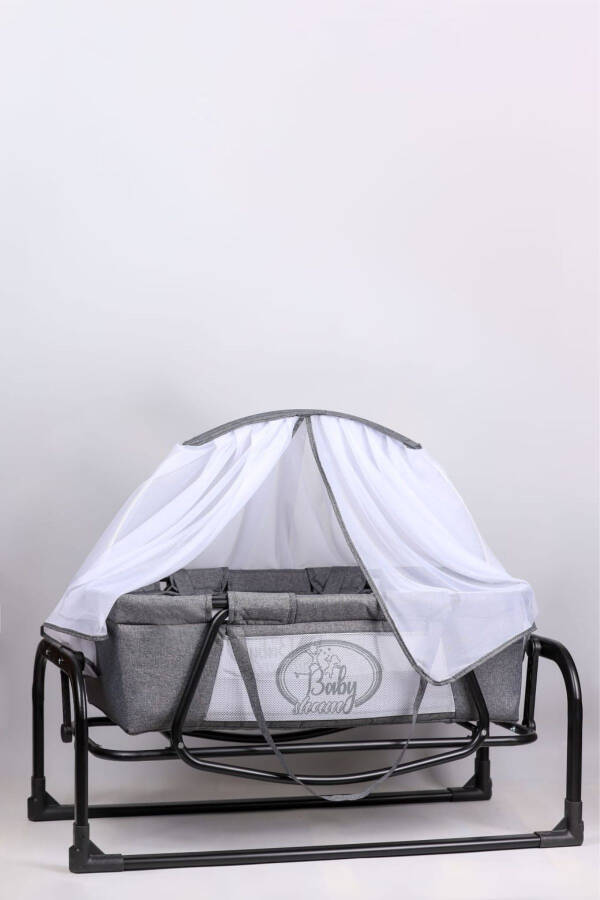 Mother's Side Luxury Crib Linen Fabric Tulle Portable 3 P - 1