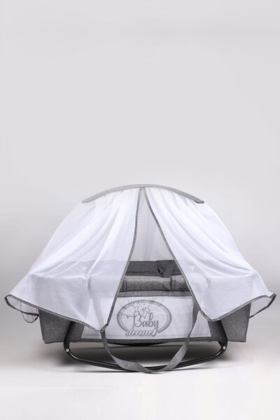 Mother's Side Luxury Crib Linen Fabric Tulle Portable 3 P - SMC (1)