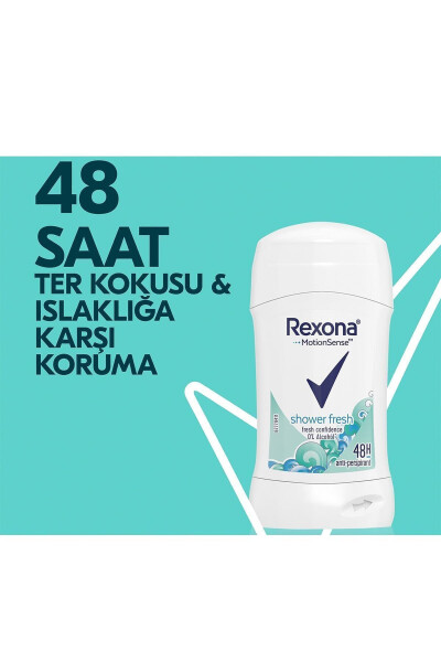 Motion Sense Ayollar uchun Stick Deodorant Shower Fresh 48 soat Himoya 40 g X 2 dona - 3