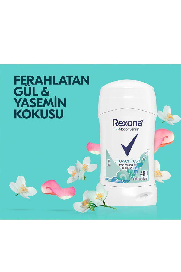 Motion Sense Ayollar uchun Stick Deodorant Shower Fresh 48 soat Himoya 40 g X 2 dona - 6