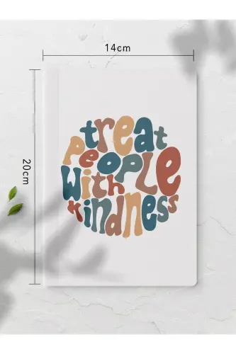 Motivating Unlined Notebook Set - 4 Pieces - 14cm*20cm - 64 Pages-Colorful VIII - 5